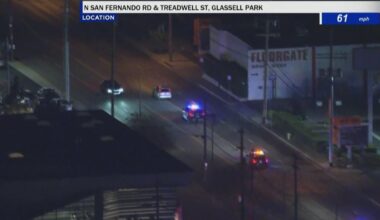 Huntington Park police in pursuit of a carjacking suspect