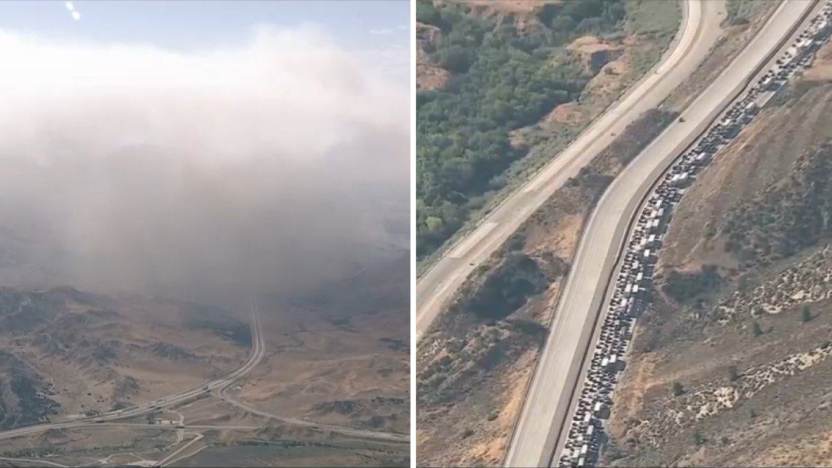 Brush fire burning near Los Angeles-Kern County line in Gorman – NBC Los Angeles