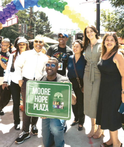 Moore Hope Plaza Unveiled in Oakland’s Lakeshore LGBTQ+ Cultural District - San Francisco Bay Times