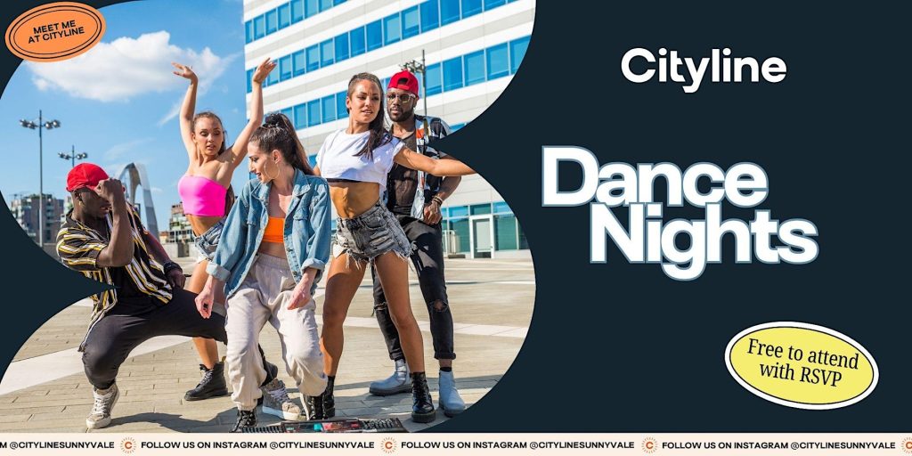 Cityline Dance Nights — 6 p.m. – 8 p.m. at Cityline Redwood Square, Sunnyvale

“Hip Hop Foundations with Tarik Rollerson”
