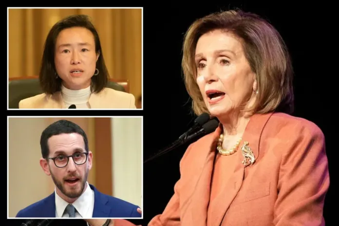 Nancy Pelosi, Connie Chan, and Scott Weiner (AP PHOTOS)