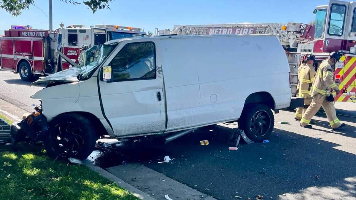 A van crashed into a tree Wednesday in the 3000 block of Auburn Boulevard in Arden Arcade. Four people, including an infant, were taken to hospitals after firefighters freed them from the vehicle. Aaron Daniel Safrans Sr., 38, of Lincoln later died. A van crashed into a tree Wednesday in the 3000 block of Auburn Boulevard in Arden Arcade. Four people, including an infant, were taken to hospitals after firefighters freed them from the vehicle. Aaron Daniel Safrans Sr., 38, of Lincoln later died.