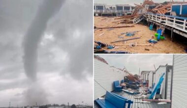 Tornado tears through Long Island beach club in insane video