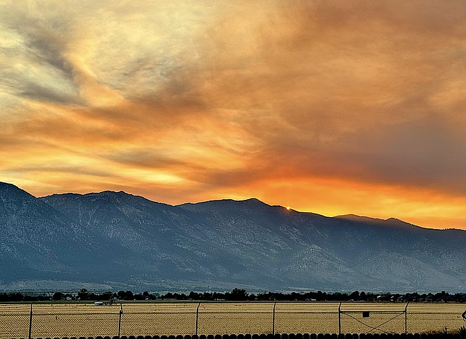 Michael Smith submitted this photo of Tuesday's smoky sunset.