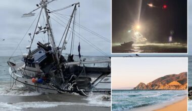 San Francisco beach closed after fishing boat carrying 1,000 gallons of diesel runs aground