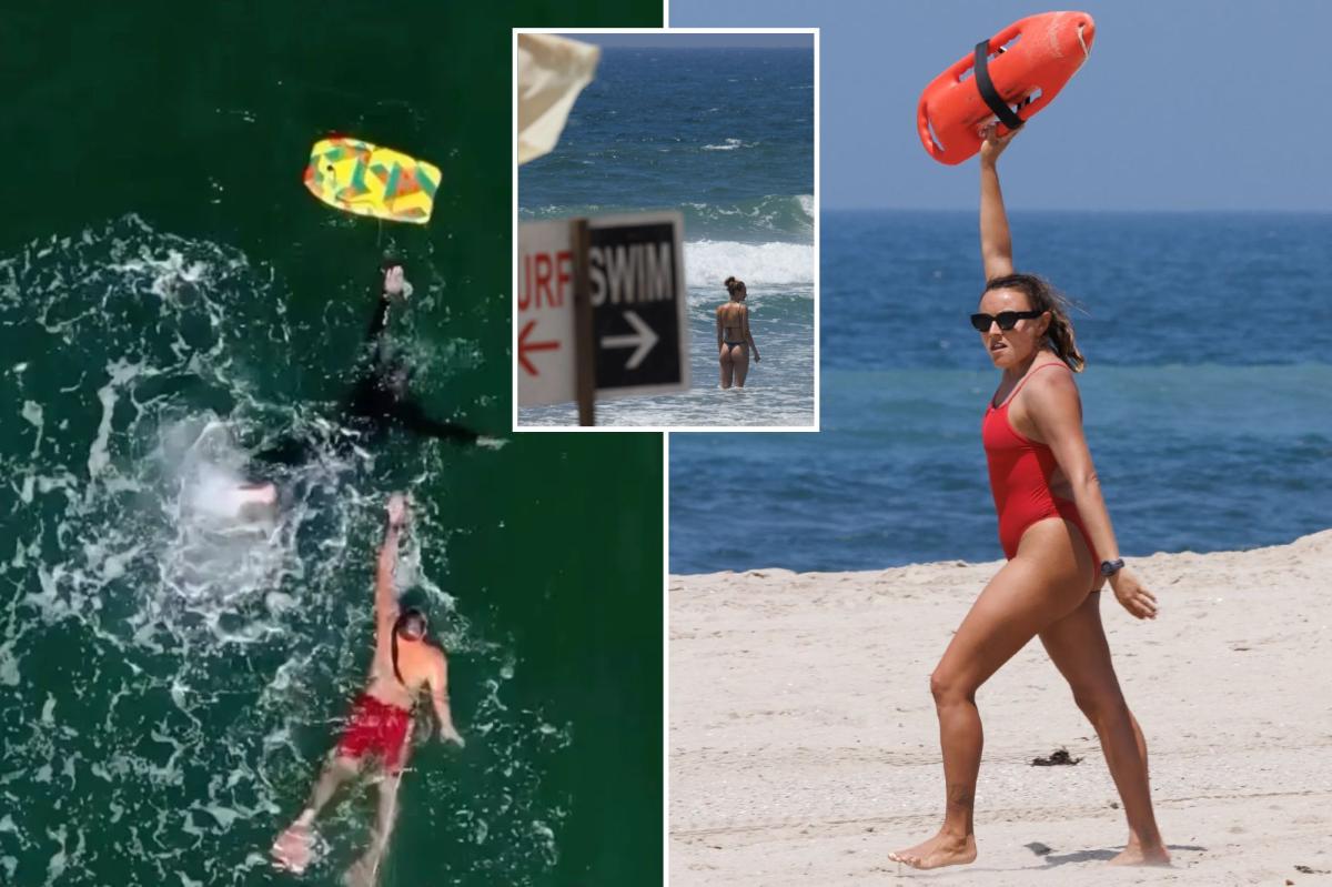 LA lifeguards rescue nearly 2,000 swimmers as swells hit beaches