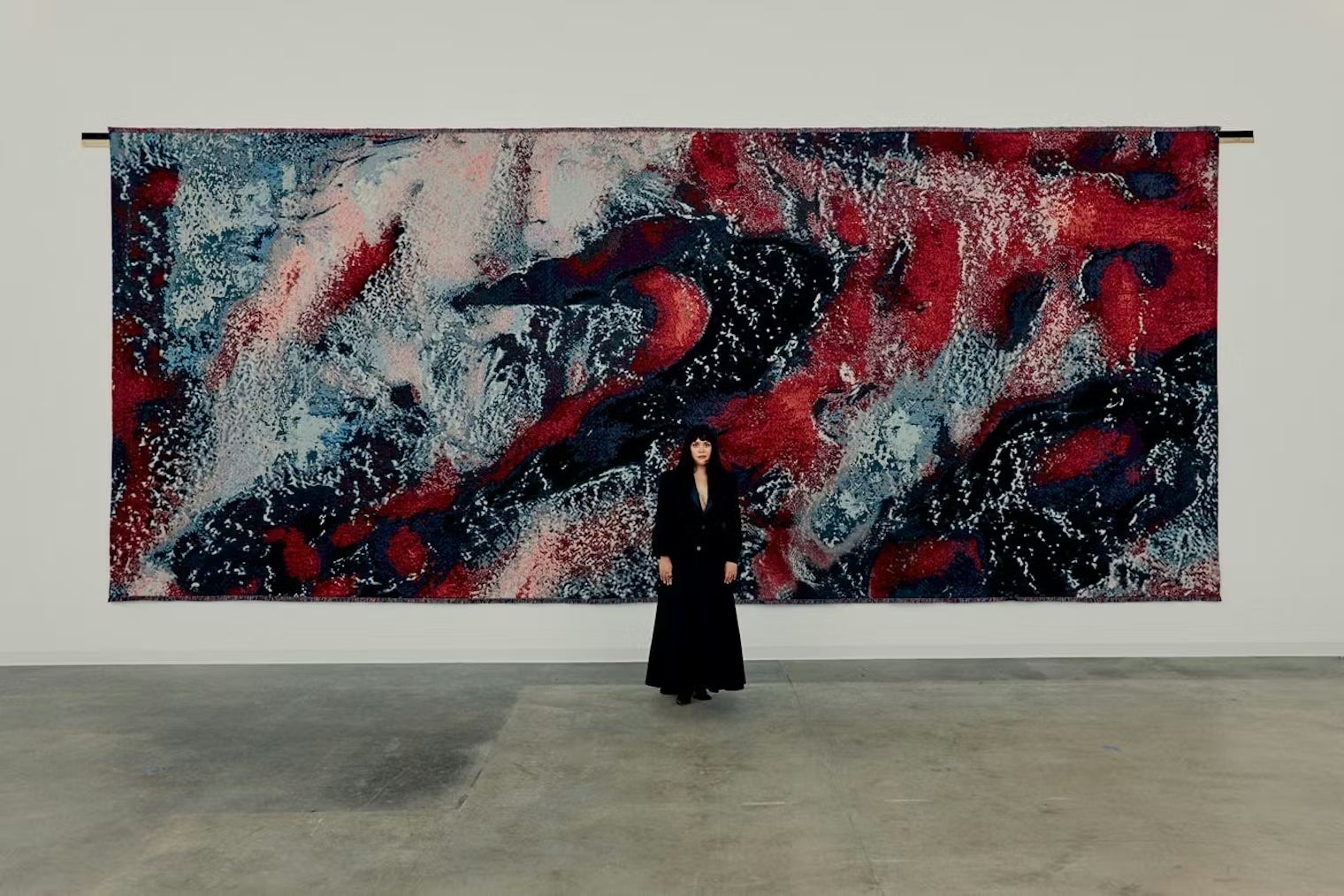 Sarah Rosalena creates monumental textile work for LACMA’s new galleries