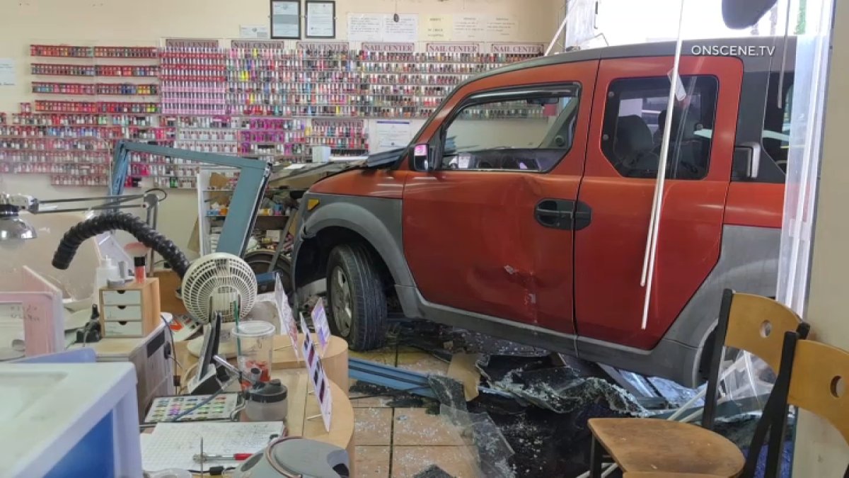 3 hospitalized after driver barrels into Perris nail salon – NBC Los Angeles
