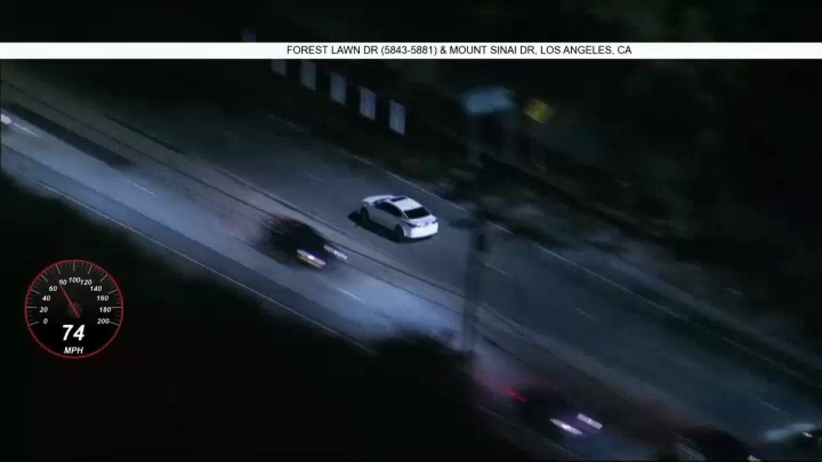 LAPD chases suspect wanted for assaulting police officer – NBC Los Angeles