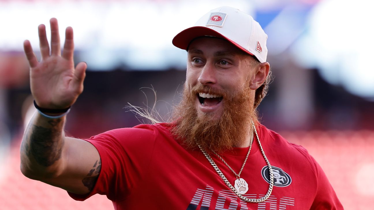 49ers' George Kittle eyes return to practice, opener in Australia