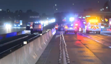 Overturned tractor-trailer causes lanes to be blocked on 10 Freeway – NBC Los Angeles