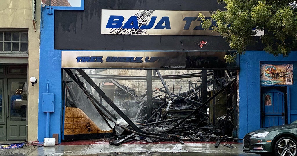 Downtown San Jose tire shop damaged in early morning 3-alarm fire