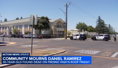 Vigil Held for Man Found Dead on Top of Fresno High School Building