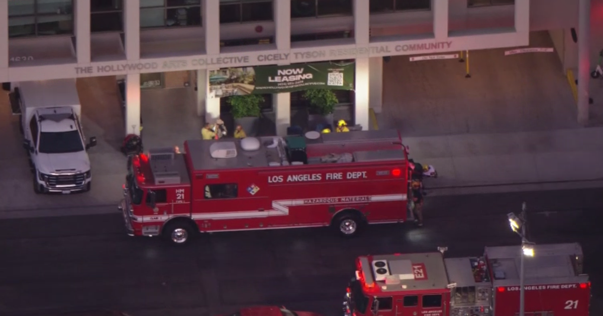Hollywood apartment building evacuated as hazmat teams investigate unknown substance