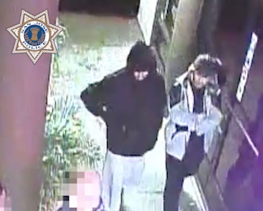 Security camera footage released by the San Jose Police Department shows suspects in a a fatal shooting at a Vietnamese cafe. At the time, investigators believed the execution-style slaying had similarities to Tran's case.