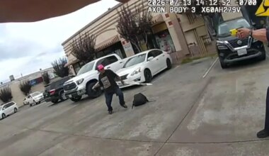 Oakland police release video of fatal officer shooting of man swinging homemade spears