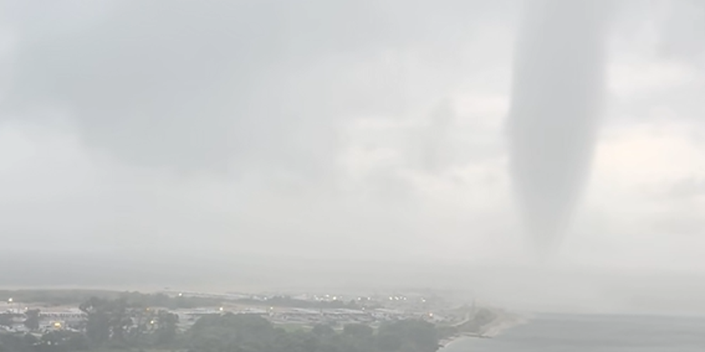 VIDEO: Rare tornado touches down on New York's Long Island