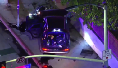 Woman arrested after South Los Angeles pursuit ends in crash