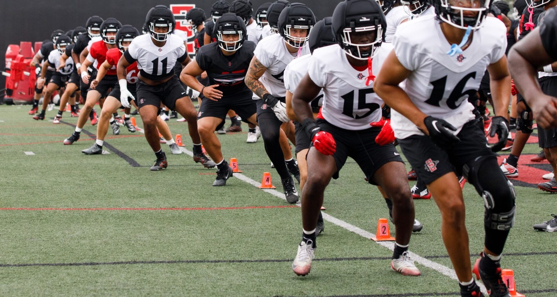 Aztecs open football camp with energy and enthusiasm as Pac-12 era begins