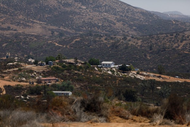 San Diego, California - Homes in the unincorporated community at Dulzura on Wednesday, July 29, 2026.(Kristian Carreon / The San Diego Union-Tribune)