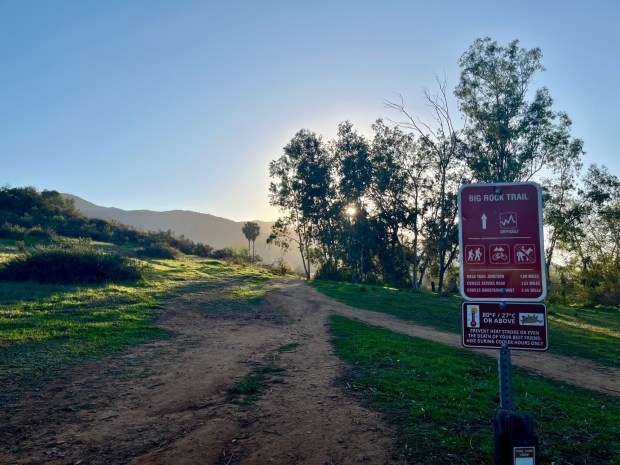 The Big Rock Trail starts behind the Big Rock Park in Santee. (Maura Fox / The San Diego Union-Tribune)