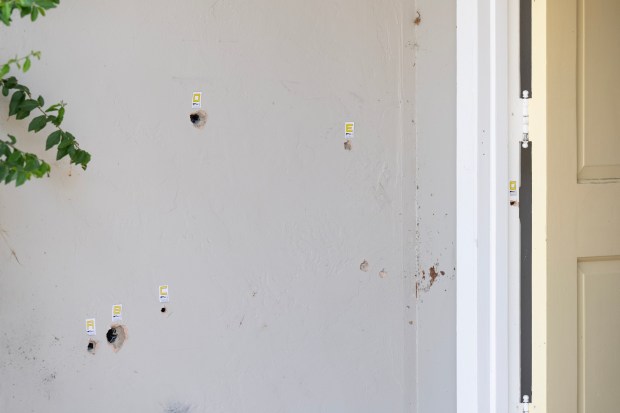 Point Loma, CA - The house  Wednesday, Aug. 26, 2026, in which police shot and killed a suspected burglar in Point Loma, CA. (Luke Johnson / The San Diego Union-Tribune)