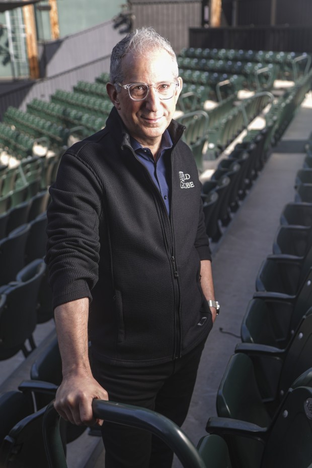 Barry Edelstein, artistic director of The Old Globe, photographed at the San Diego theater's outdoor Lowell Davies Festival Theatre in 2023. He is directing Shakespeare's "Much Ado About Nothing" there this month. (Eduardo Contreras / The San Diego Union-Tribune)