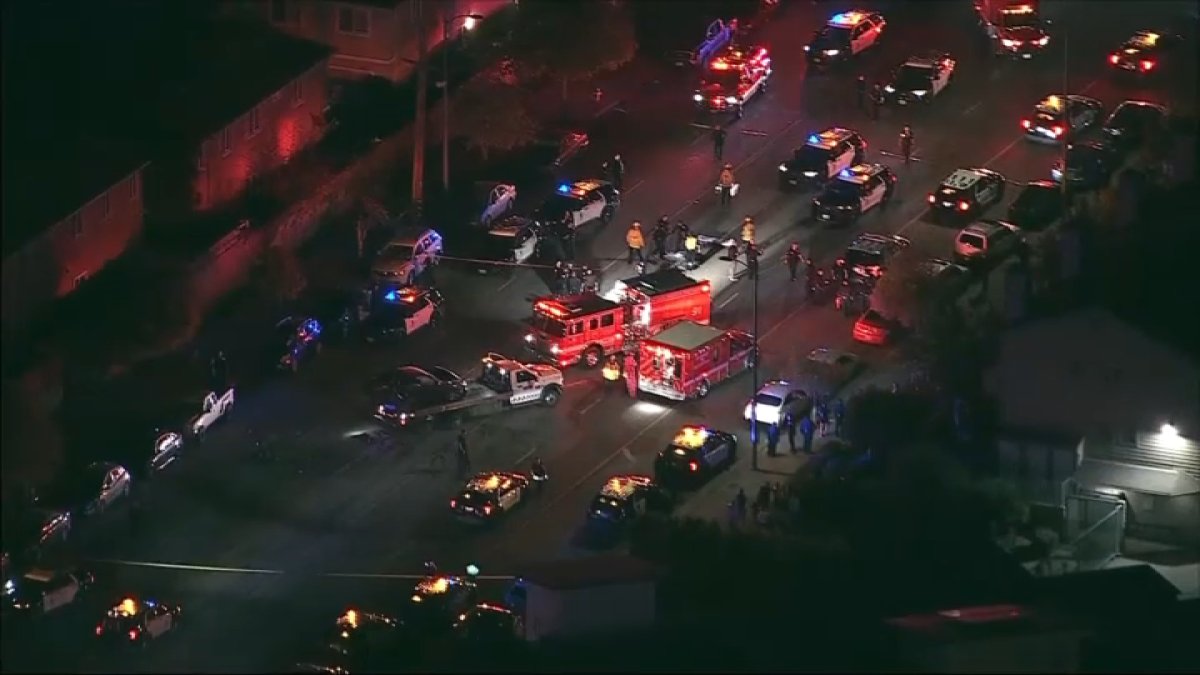 LAPD officer injured after being hit by car in Sylmar – NBC Los Angeles