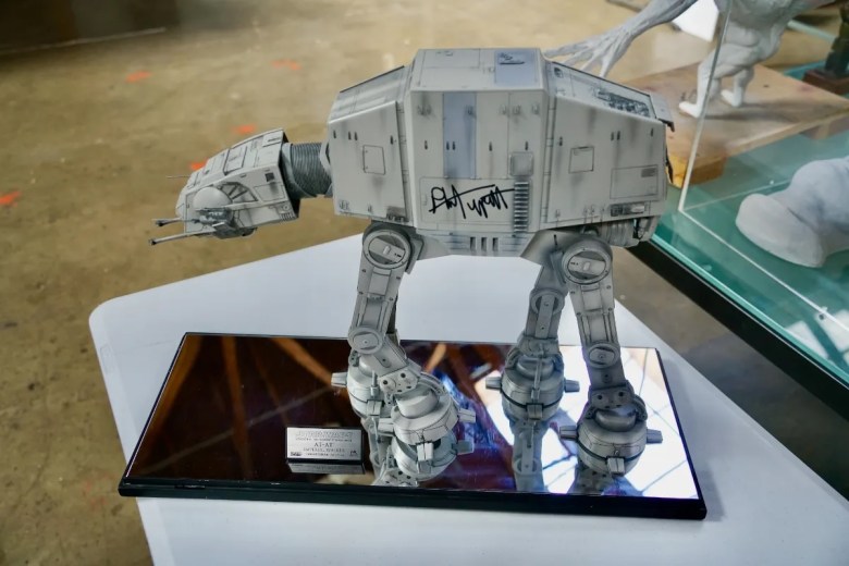 Studio model of the Star Wars AT-AT Imperial Walker