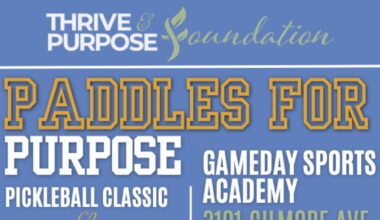 Thrive and Purpose Foundation hosts first pickleball fundraiser