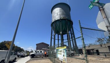 Crews are working to stop water leak at North Park Water Tower