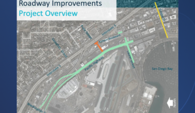 Multi-phased roadway construction begins around San Diego International Airport