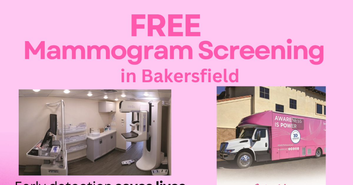 Free mammograms in Bakersfield and Shafter this month