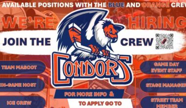 Bakersfield Condors hiring game day staff for 2026-27 season
