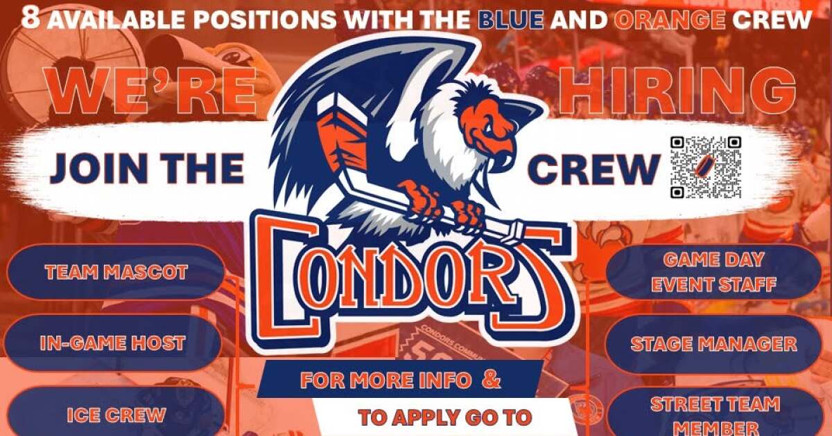 Bakersfield Condors hiring game day staff for 2026-27 season