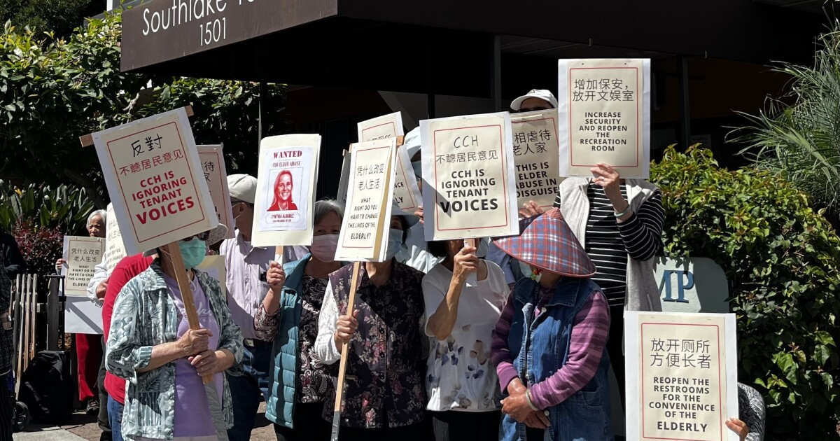 Oakland seniors protest poor living conditions in affordable housing