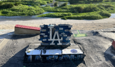 It's all hands on deck at this hidden LA River fingerboard park