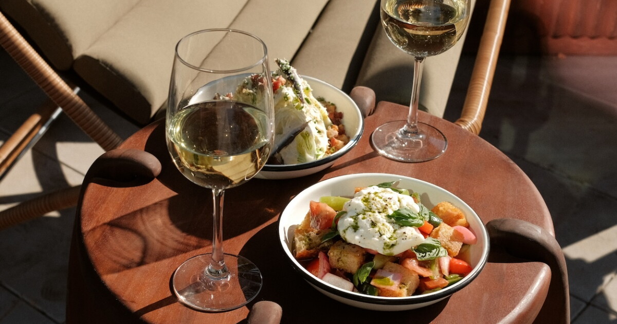 Dinner and a movie on a DTLA rooftop — and a wine list that won’t wreck your budget
