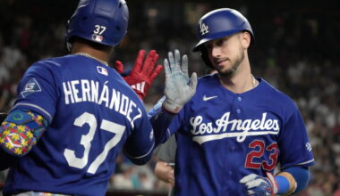 The Los Angeles Dodgers snap their 7-game losing streak