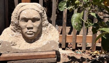 A 150-pound statue was found buried in a San Francisco backyard. Its origin is a mystery
