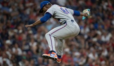 Mets reliever Jefry Yan goes airborne (and viral) during MLB debut