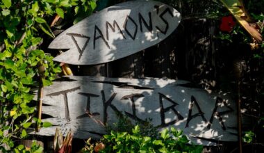 I grew up at Glendale tiki steakhouse Damon's, so I named my son after it