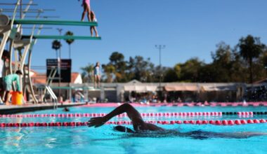 A possible year-plus shutdown for the Olympics worries patrons of the Rose Bowl Aquatics Center