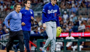 Roki Sasaki exits Dodgers' loss to Braves with blister on finger