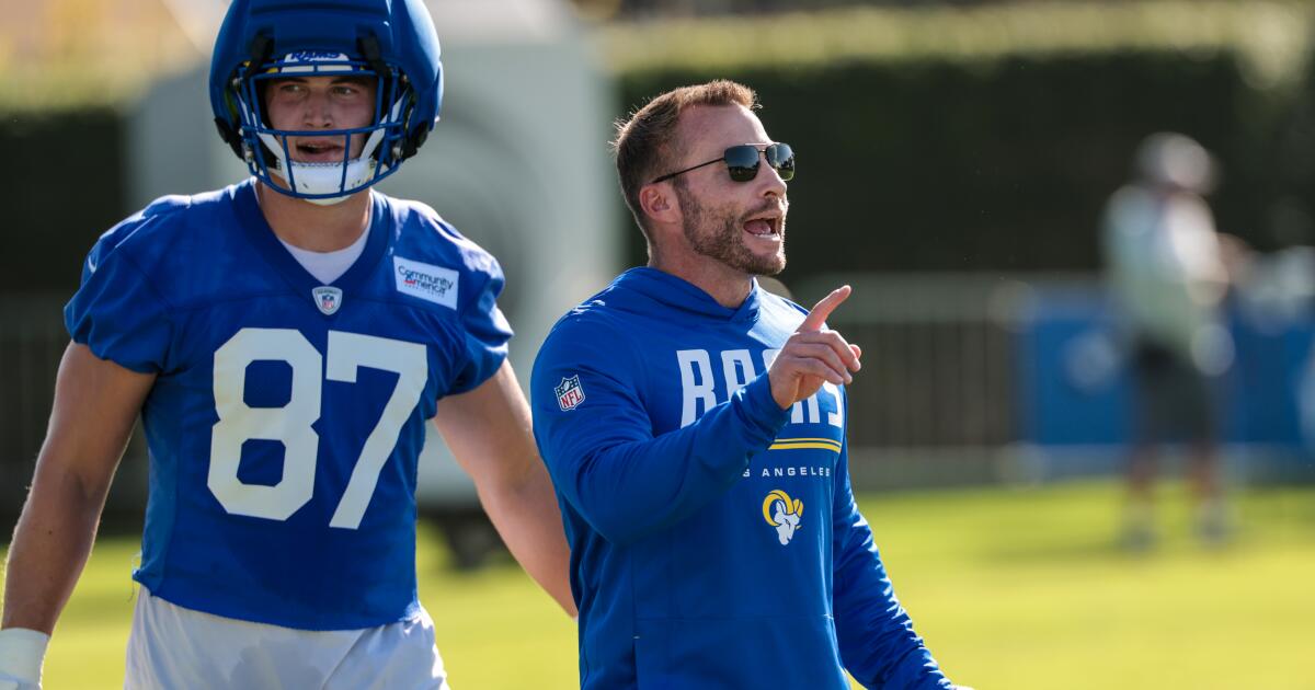 Sean McVay's 'love' training camp is winning over Rams players