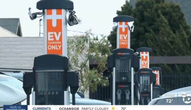 Lack of ordinance leaves EV charging parking spots in La Mesa up for grabs