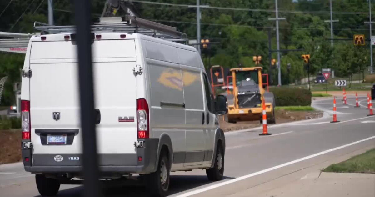 Freshly paved Oakland County road torn up again by utility work