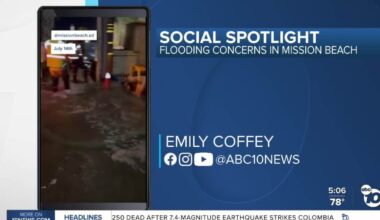 Seven-foot tides could flood Mission Beach streets, raising damage concerns