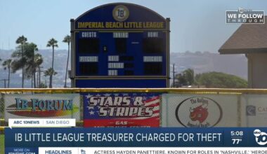 Imperial Beach Little League treasurer accused of embezzling nearly $96,000