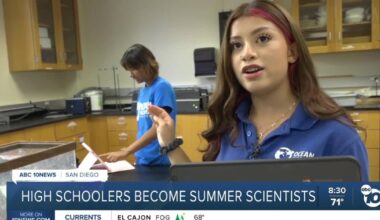 High Schoolers become summer scientists at USD